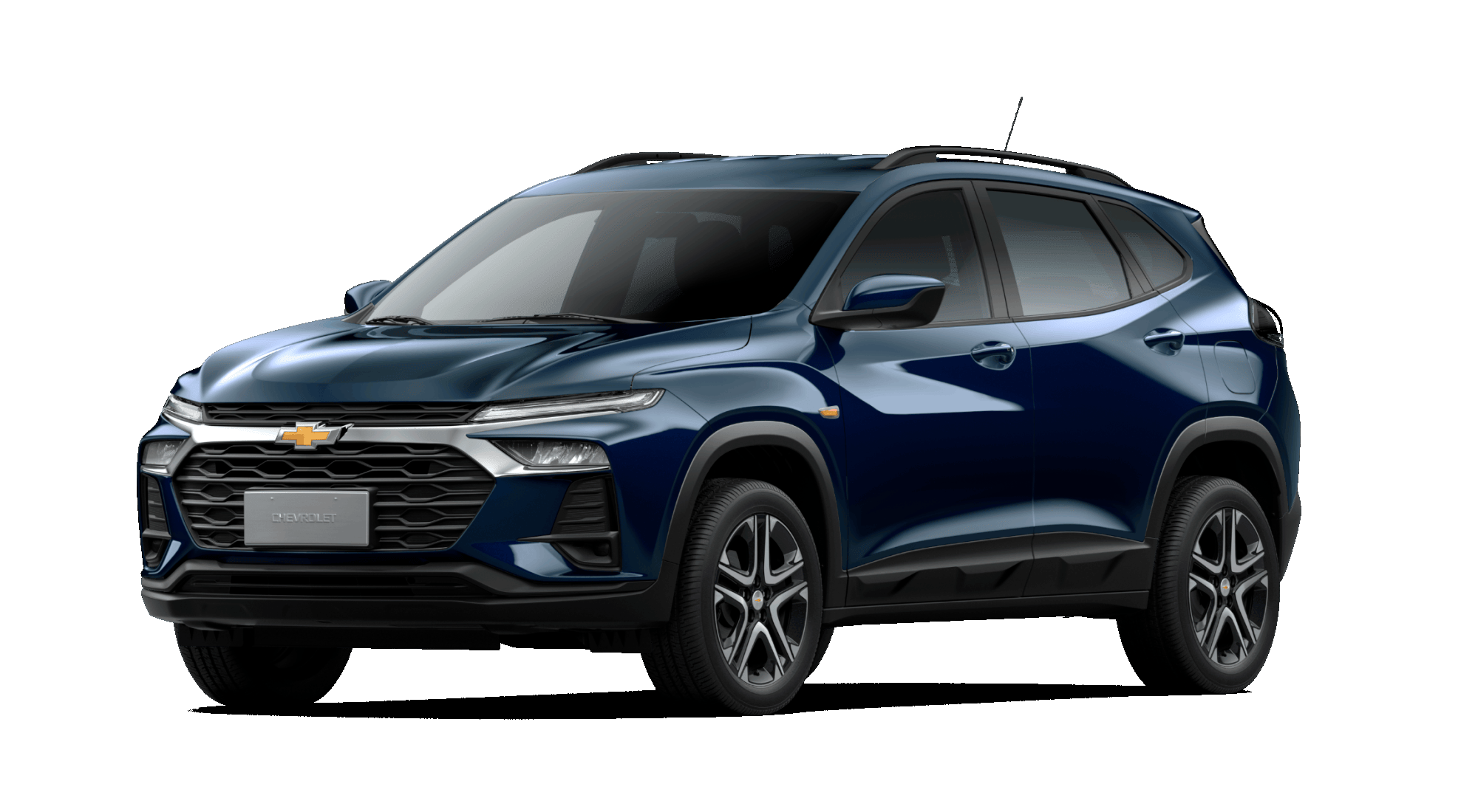 Vista lateral de Tracker LT azul
