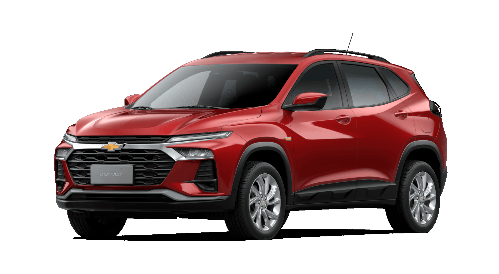 Vista lateral de Tracker LTZ rojo