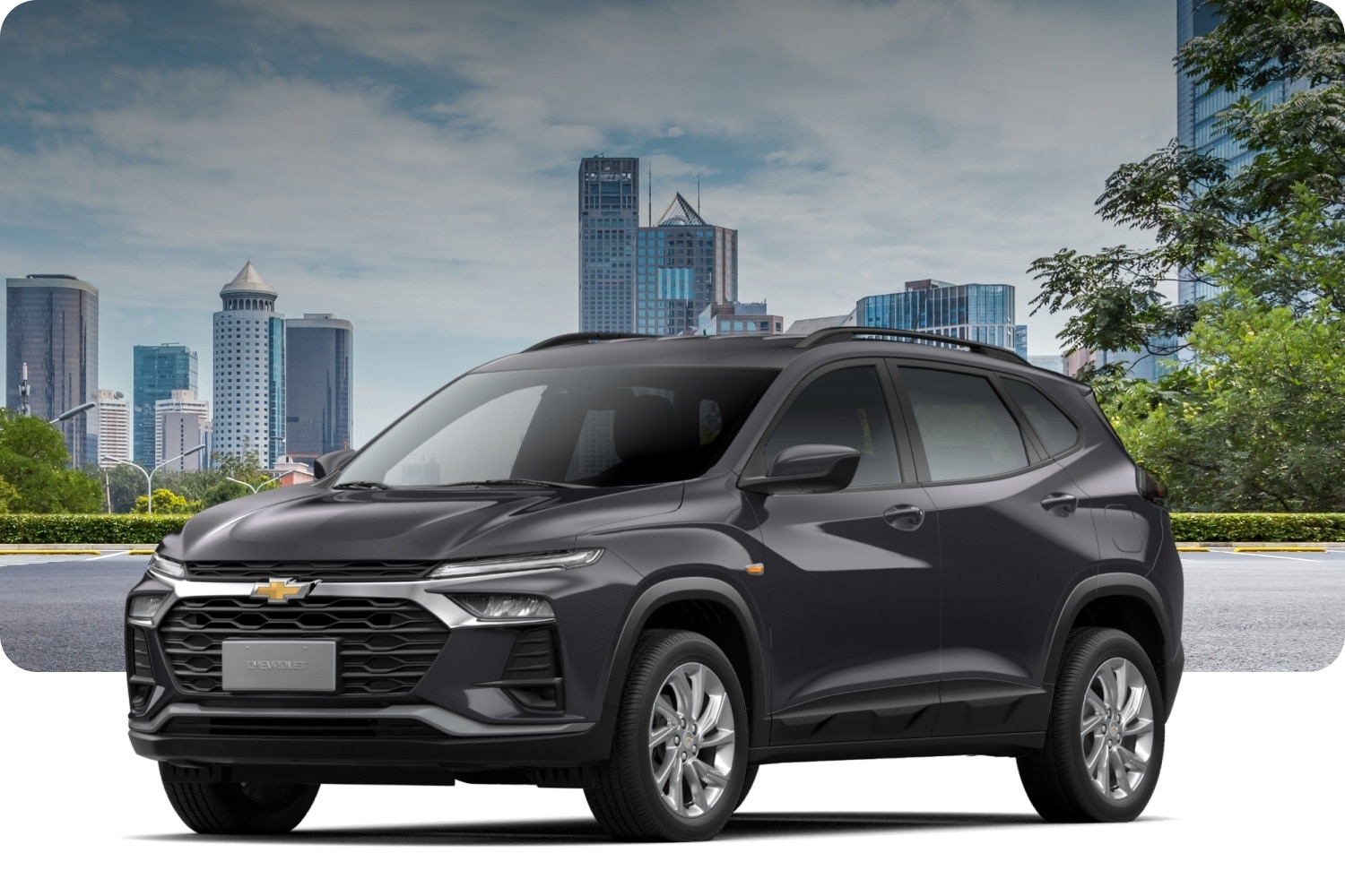 Tracker LTZ negra en zona urbana